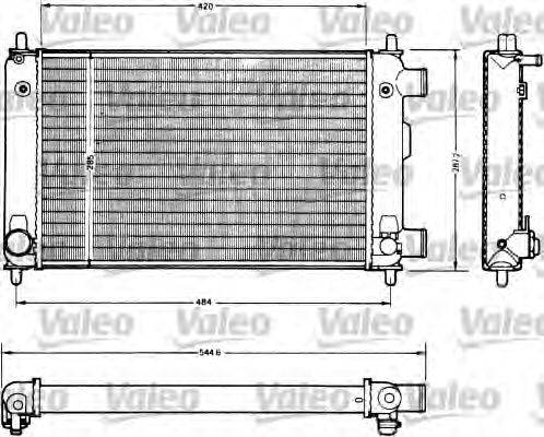 VALEO 883759 Радіатор, охолодження двигуна