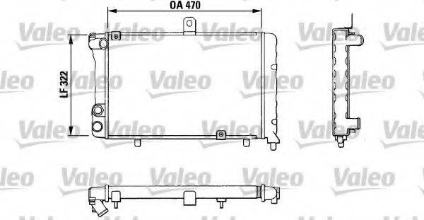 VALEO 883809 Радіатор, охолодження двигуна