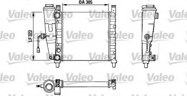 VALEO 883826 Радіатор, охолодження двигуна