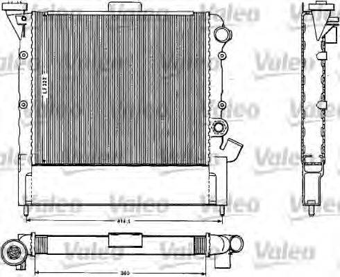 VALEO 883852 Радіатор, охолодження двигуна