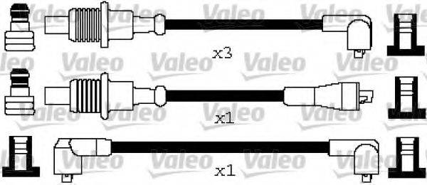 VALEO 346650 Комплект дротів запалювання