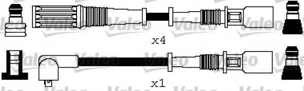 VALEO 346618 Комплект дротів запалювання