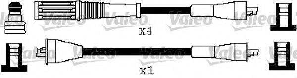 VALEO 346504 Комплект дротів запалювання