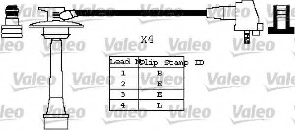 VALEO 346419 Комплект дротів запалювання