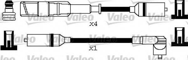 VALEO 346372 Комплект дротів запалювання