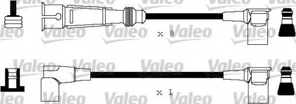 VALEO 346143 Комплект дротів запалювання