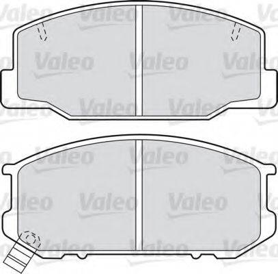 VALEO 598686 Комплект гальмівних колодок, дискове гальмо