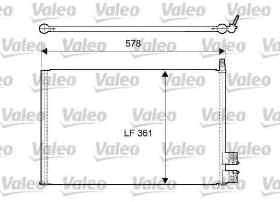 VALEO 814083 Конденсатор, кондиціонер