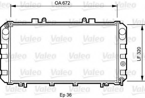 VALEO 732416 Радіатор, охолодження двигуна