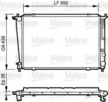 VALEO 734408 Радіатор, охолодження двигуна