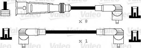 VALEO 346105 Комплект дротів запалювання