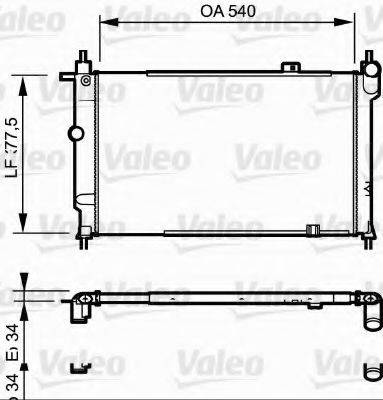 VALEO 730993 Радіатор, охолодження двигуна