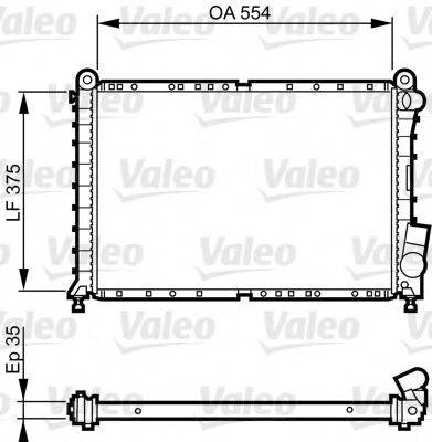 VALEO 731593 Радіатор, охолодження двигуна