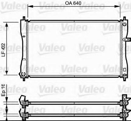 VALEO 735056 Радіатор, охолодження двигуна