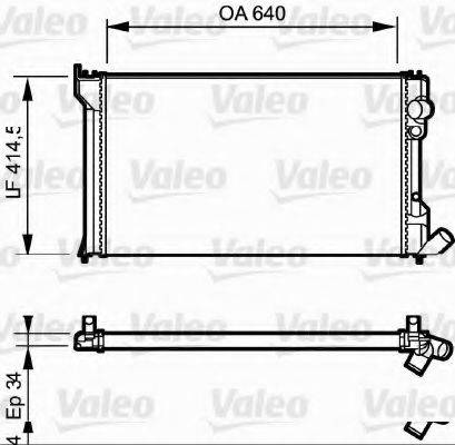 VALEO 819428 Радіатор, охолодження двигуна