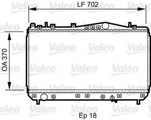 VALEO 735266 Радіатор, охолодження двигуна