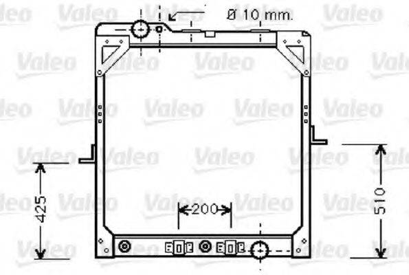 VALEO 733413 Радіатор, охолодження двигуна