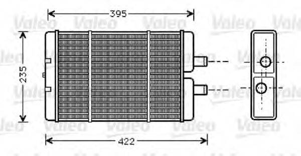 VALEO 812353 Теплообмінник, опалення салону