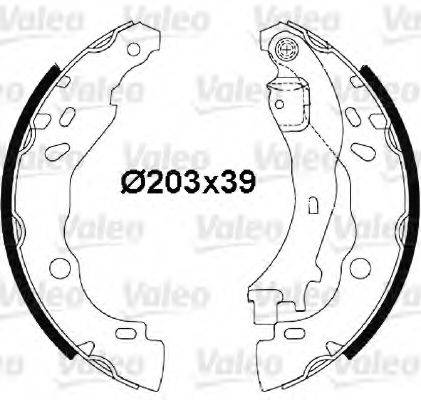 VALEO 564006 Комплект гальмівних колодок