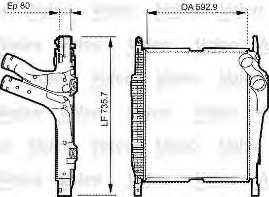 VALEO 818230 Інтеркулер