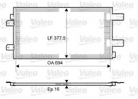 VALEO 814003 Конденсатор, кондиціонер