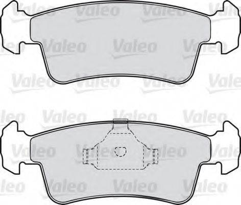 VALEO 598532 Комплект гальмівних колодок, дискове гальмо