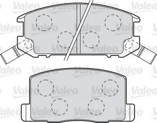 VALEO 598983 Комплект гальмівних колодок, дискове гальмо