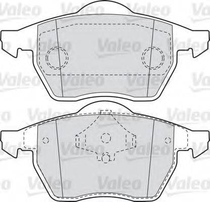 VALEO 598481 Комплект гальмівних колодок, дискове гальмо