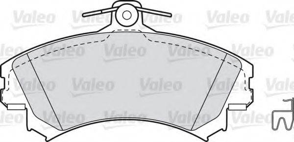 VALEO 598318 Комплект гальмівних колодок, дискове гальмо