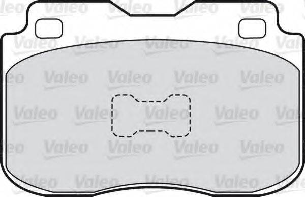 VALEO 551007 Комплект гальмівних колодок, дискове гальмо