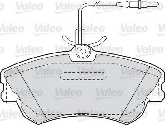 VALEO 598470 Комплект гальмівних колодок, дискове гальмо