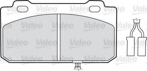 VALEO 598130 Комплект гальмівних колодок, дискове гальмо