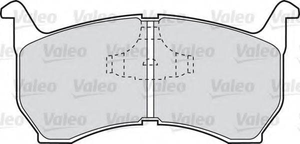 VALEO 598239 Комплект гальмівних колодок, дискове гальмо