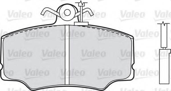 VALEO 540495 Комплект гальмівних колодок, дискове гальмо