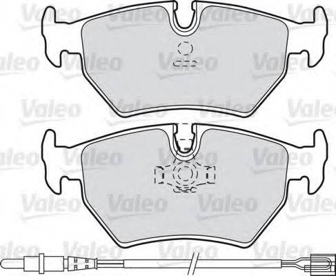 VALEO 598502 Комплект гальмівних колодок, дискове гальмо