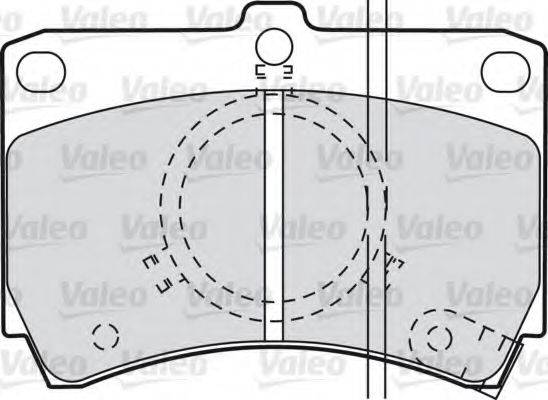 VALEO 540439 Комплект гальмівних колодок, дискове гальмо