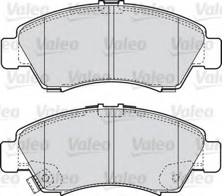 VALEO 598760 Комплект гальмівних колодок, дискове гальмо