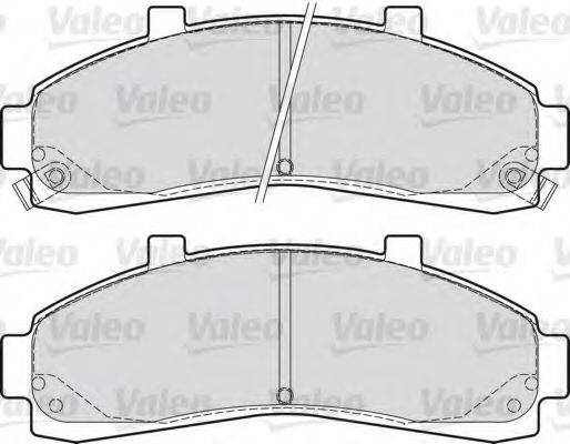 VALEO 598906 Комплект гальмівних колодок, дискове гальмо