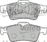 VALEO 598472 Комплект гальмівних колодок, дискове гальмо