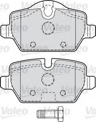 VALEO 598701 Комплект гальмівних колодок, дискове гальмо