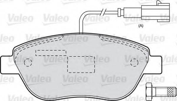 VALEO 598427 Комплект гальмівних колодок, дискове гальмо