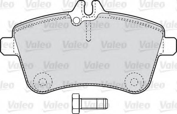 VALEO 598795 Комплект гальмівних колодок, дискове гальмо