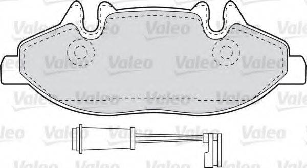 VALEO 598764 Комплект гальмівних колодок, дискове гальмо