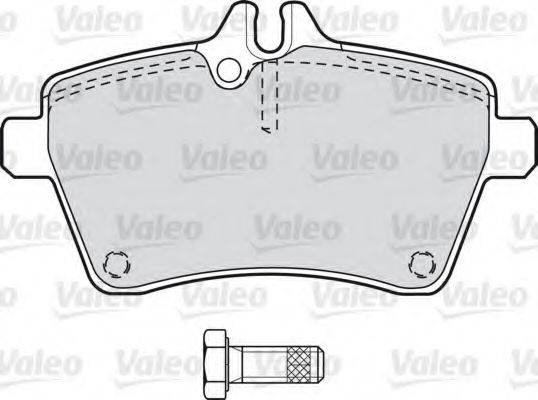 VALEO 598704 Комплект гальмівних колодок, дискове гальмо