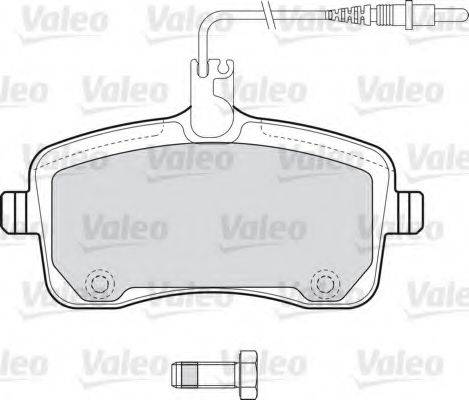 VALEO 598662 Комплект гальмівних колодок, дискове гальмо