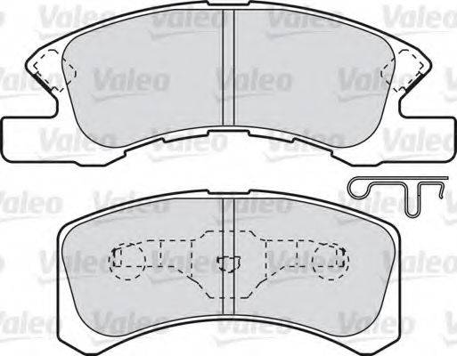 VALEO 598873 Комплект гальмівних колодок, дискове гальмо