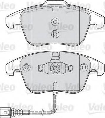 VALEO 601036 Комплект гальмівних колодок, дискове гальмо