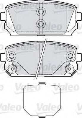 VALEO 598945 Комплект гальмівних колодок, дискове гальмо