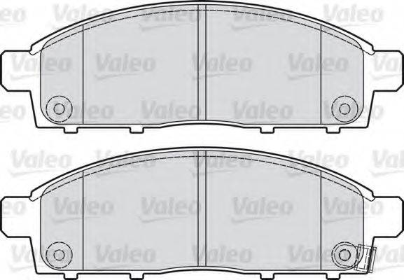 VALEO 598893 Комплект гальмівних колодок, дискове гальмо