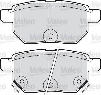 VALEO 598933 Комплект гальмівних колодок, дискове гальмо